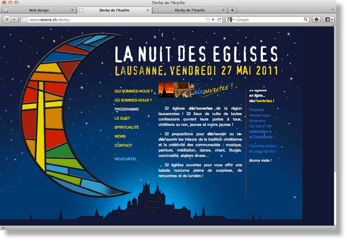 Site La Nuit des Eglises